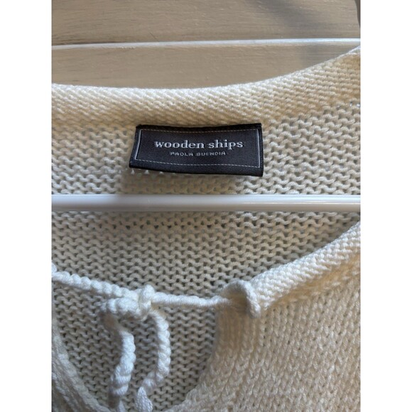 Wooden Ships Sweater Womens Small Medium White - Picture 5 of 5